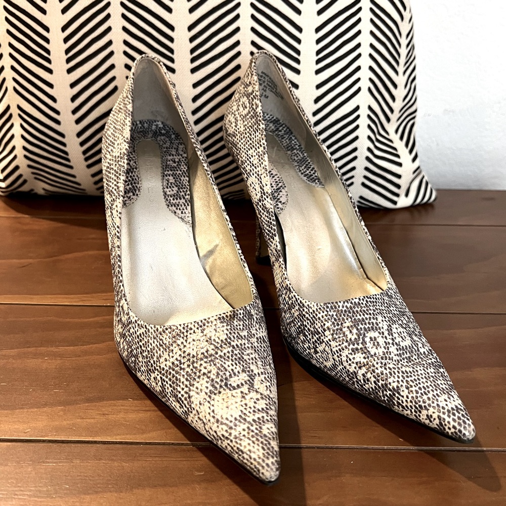 Nine West Snake Leather High Heels